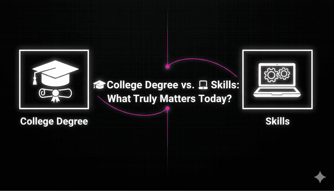 🎓 College Degree vs. 💻 Skills: What Truly Matters Today?